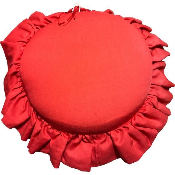 Hand Painted By Lilly Santa Face Holiday Pillow Christmas Decor Vintage 13” HTF - Picture 3 of 16